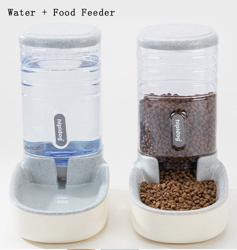  Petshy 3.8L Pet Cat Automatic Feeders Plastic Dog Water Bottle Large Capacity Food Water Dispenser Cats Dogs Feeding Bowls