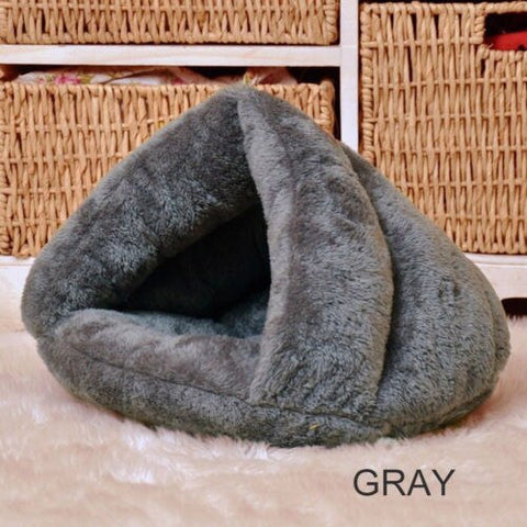  Pet Dog Cat Cave Igloo Bed Basket House Kitten Soft Cozy Indoor Cushion Kennel Hot