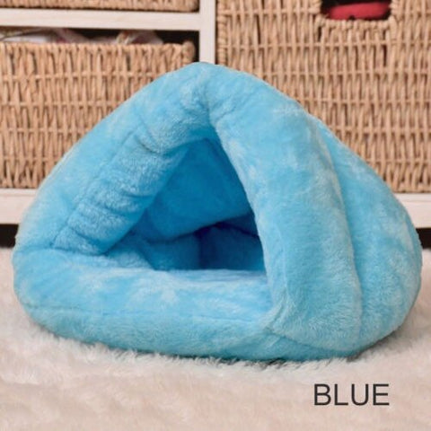  Pet Dog Cat Cave Igloo Bed Basket House Kitten Soft Cozy Indoor Cushion Kennel Hot