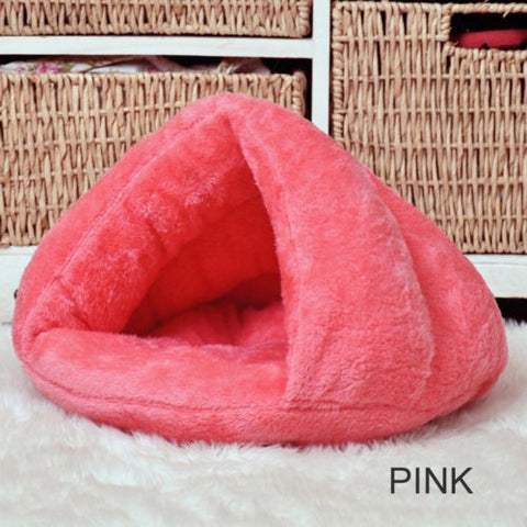  Pet Dog Cat Cave Igloo Bed Basket House Kitten Soft Cozy Indoor Cushion Kennel Hot