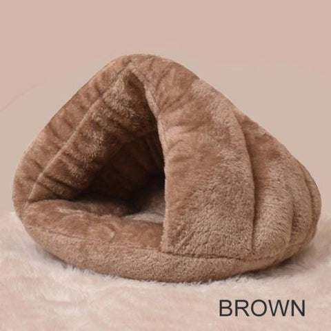  Pet Dog Cat Cave Igloo Bed Basket House Kitten Soft Cozy Indoor Cushion Kennel Hot