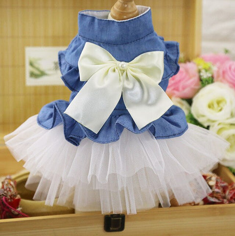  New Dog Dress Pet Cat Clothes for Small Dog Wedding Dress Summer Spring Fashion Skirt Puppy Clothing Pet Clothes XS-XXL