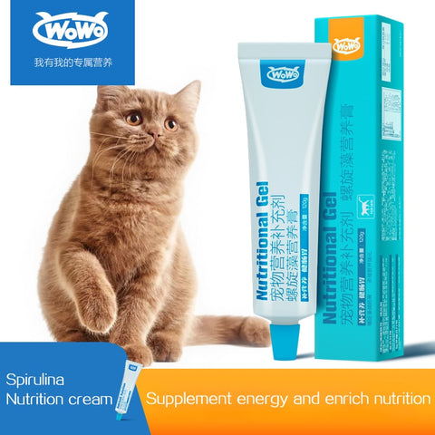 wowo cat spirulina nutrition cream nutritious cat conditioning gastrointestinal pet health product young cat nutritious